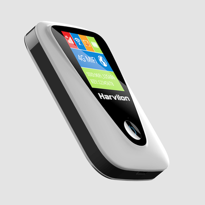 สีขาว 4G LTE MiFi เราเตอร์ไร้สาย 2.4GHz/5GHz 110 X 70 X 20 มม.