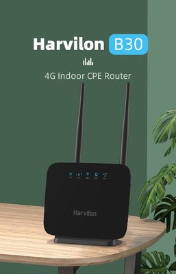 Indoor Cat 4 4G CPE Router พร้อมซิมการ์ด 1 Wan 1 LAN เสาอากาศภายนอก
