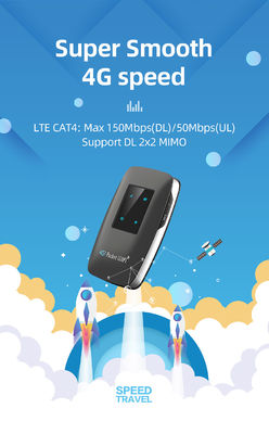 4 LED indiction wifi 4G LTE MiFi Router พร้อมแบตเตอรี่ 3000mAh