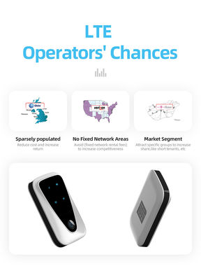 Pocket CAT4 4G LTE WiFi Hotspot Router 4 ไฟ LED แสดงสถานะ Mifi Router