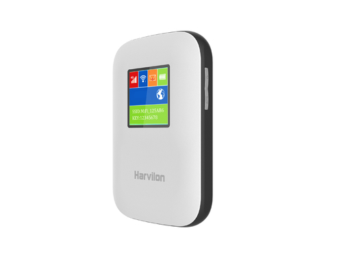 2700mAh-3000mAh เราเตอร์ 4G มือถือพร้อมปลดล็อคหน้าจอสีดำ