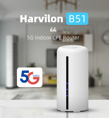 เราเตอร์ Dual Band 5G CPE NSA SA WiFi 6 พร้อมสล็อตนาโนซิมการ์ดสำหรับเครือข่าย 5G 4G 3.0 Gbps