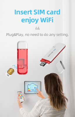 มือถือ LTE 4G ไร้สาย USB Dongle ซิมการ์ดสล็อต Pocket Hotspot
