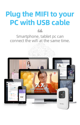 3G 2G Pocket 4G WiFi Router พร้อมช่องใส่ซิมการ์ดสำหรับผู้ให้บริการโทรคมนาคม