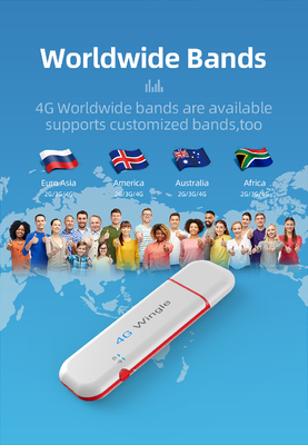 2.4GHz USB 4G WIFI Dongle 150 Mbps ชิปเซ็ต ZTE CE ROHS