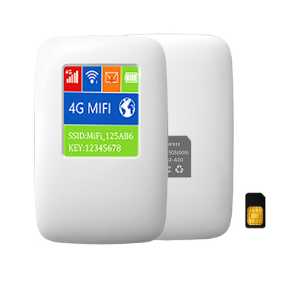 3000mAh 4G LTE เราเตอร์ไร้สาย MiFi ฮอตสปอตไร้สายพร้อมหน้าจอ LCD International Band
