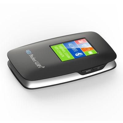 3000mAh Pocket WIFI Hotspot มือถือ 4G Router พร้อมปลดล็อกหน้าจอสีดำ