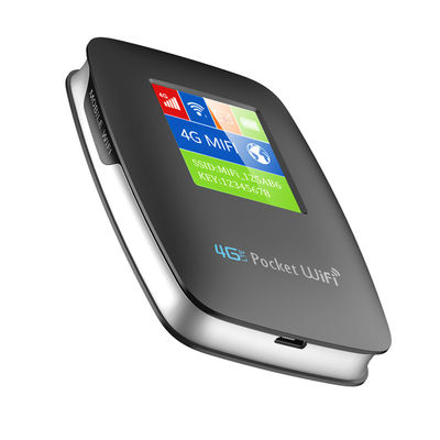3000mAh Pocket WIFI Hotspot มือถือ 4G Router พร้อมปลดล็อกหน้าจอสีดำ