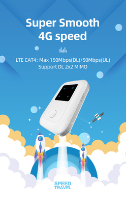ผู้ให้บริการโทรคมนาคม Pocket WiFi Router 4G พร้อมช่องใส่ซิมการ์ด