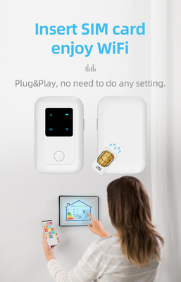 ผู้ให้บริการโทรคมนาคม Pocket WiFi Router 4G พร้อมช่องใส่ซิมการ์ด