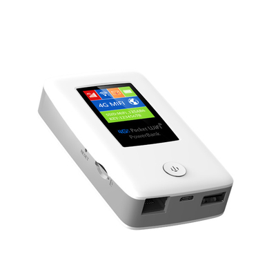 5000mAh แบบพกพา 4G WIFI Router พร้อมพอร์ต RJ45 Wan Lan