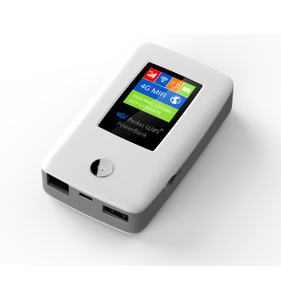 5000mAh แบบพกพา 4G WIFI Router พร้อมพอร์ต RJ45 Wan Lan