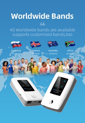 เราเตอร์พ็อกเก็ตไร้สาย 4G ขนาด 5000mAh พร้อมพอร์ต LAN LAN RJ45