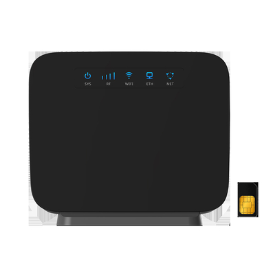 บ้าน CPE 4G Lte เราเตอร์ในร่มพร้อมช่องเสียบซิมการ์ดเสาอากาศภายนอกคู่สำหรับ Office