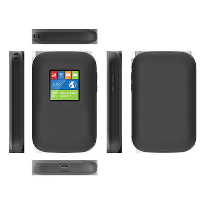 หน้าจอ LCD เราเตอร์ไร้สายแบบพกพา CAT 4 4G 1.44 รองรับ B12/B17/B28