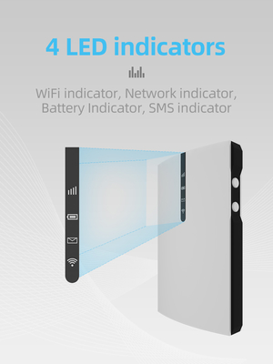 ความเร็วสูง 150Mbps Mobile Hotspot 4G Lte Router สำหรับการเดินทาง 2100mAh Battery