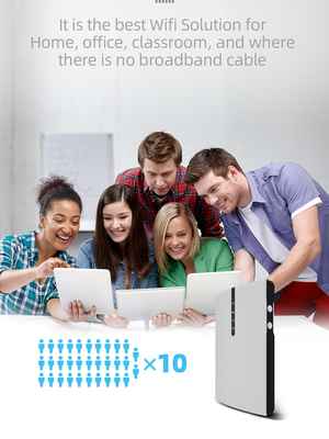 ความเร็วสูง 150Mbps Mobile Hotspot 4G Lte Router สำหรับการเดินทาง 2100mAh Battery