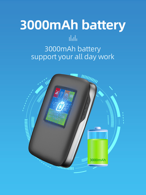 2700mAh-3000mAh 4G Lte MiFi Router 150Mbps 4G Mobile WiFi Hotspot 15 อุปกรณ์พร้อมหน้าจอ LCD