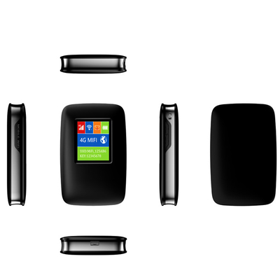 3000mAh 4G LTE เราเตอร์ไร้สาย MiFi ฮอตสปอตไร้สายพร้อมหน้าจอ LCD International Band