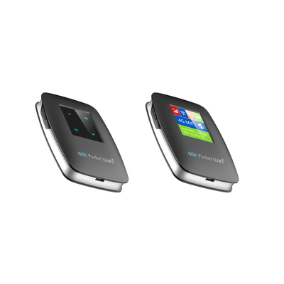 3000mAh 4G LTE เราเตอร์ไร้สาย MiFi ฮอตสปอตไร้สายพร้อมหน้าจอ LCD International Band