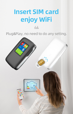 3000mAh 4G LTE เราเตอร์ไร้สาย MiFi ฮอตสปอตไร้สายพร้อมหน้าจอ LCD International Band